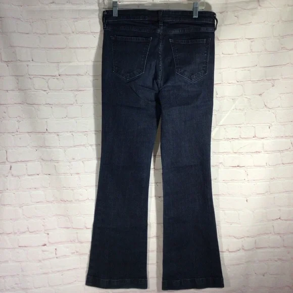 GAP Mid Rise Trouser Blue Denim Jeans - Size 6 - Picture 5 of 9